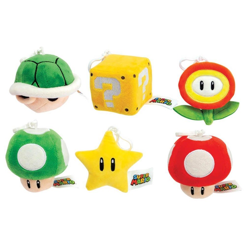Super Mario – Plush Bag Clip (Assortment)