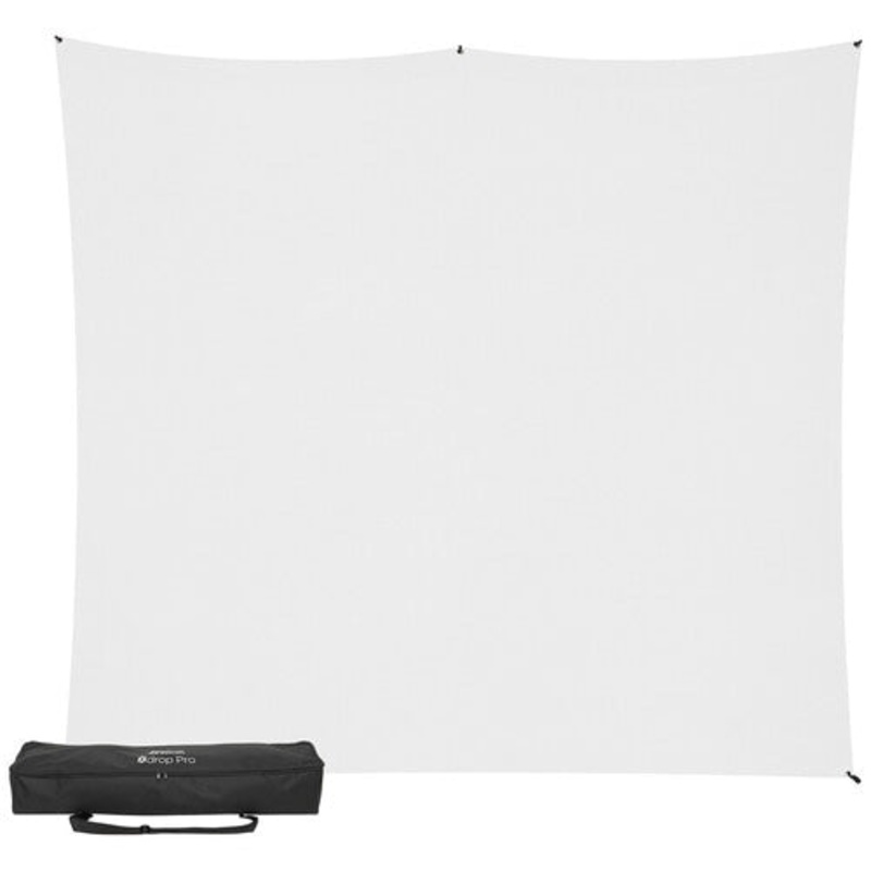 Westcott X-Drop Pro Water-Resistant Backdrop Kit (8 x 8′) – High-Key White