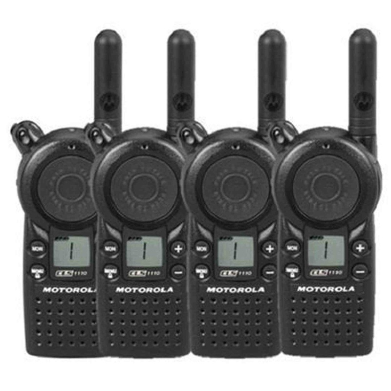 4 x Motorola CLS1110 Two Way Radio Walkie Talkies (UHF)