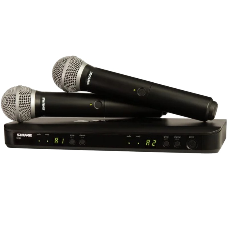 SHURE BLX288 Duel vocal wireless microphone system PG58