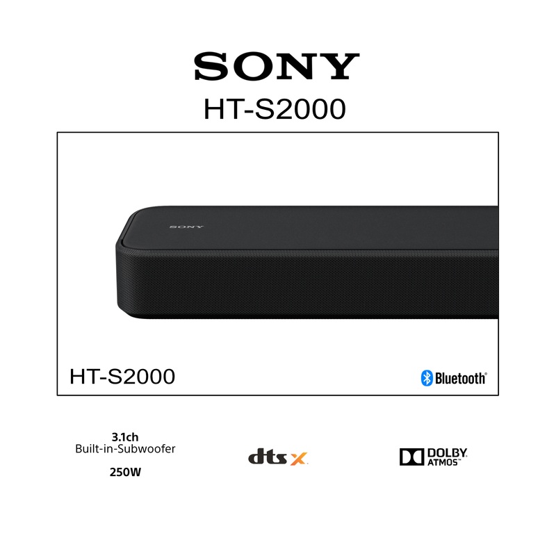 Dolby Atmos/DTS:X 3.1ch Soundbar | HT-S2000