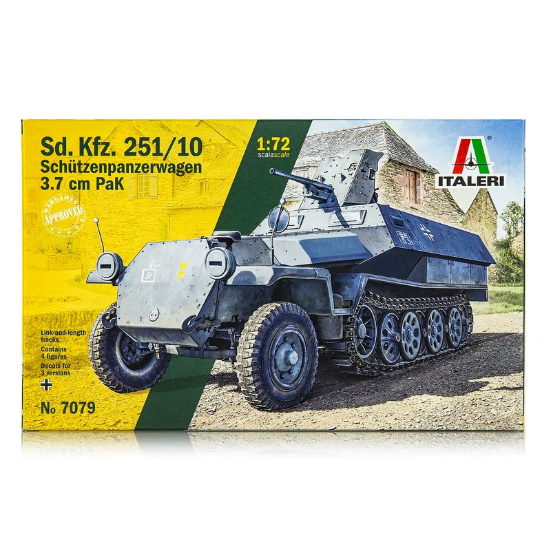 Italeri 1/72 Sd.Kfz. 251/10 Scaled Plastic Model Kit Hobbies Direct