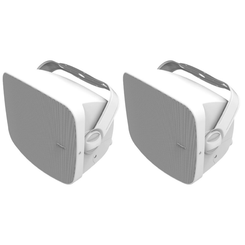 Klipsch RSM-525 Outdoor Wall Mounted 5 Way Binding 65W Speaker 5.25 Inches (2x) White KG Super Store