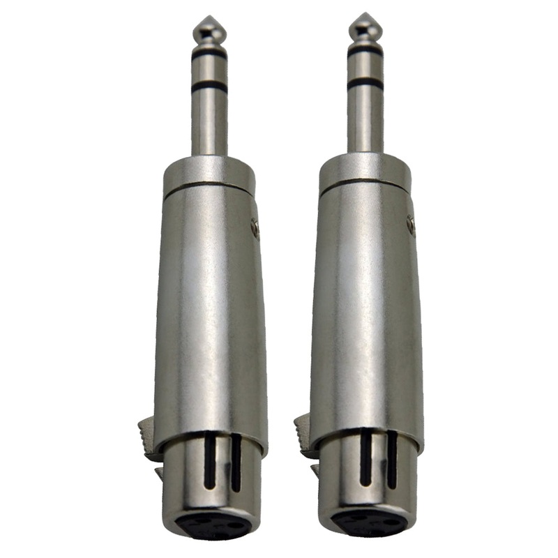 2x Pig Hog Solutions XLR(F) to TRS(M) Adapter