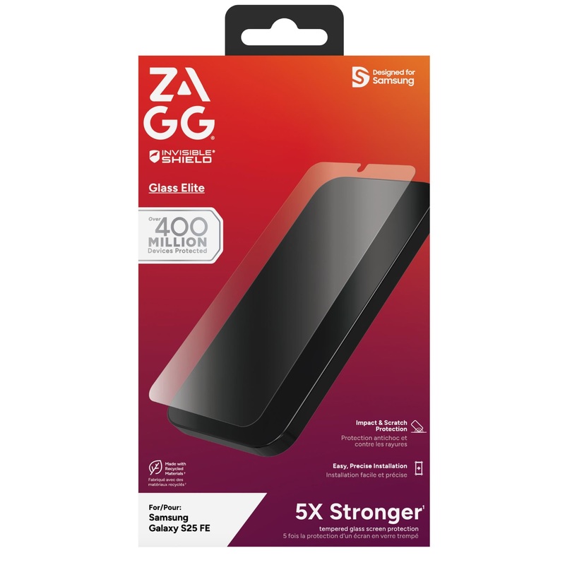 InvisibleShield Glass Elite Screen Protector for Samsung Galaxy S25 FE