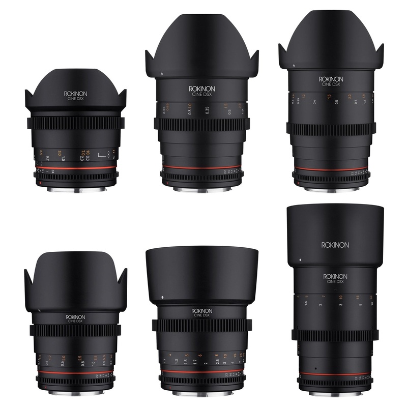14, 24, 35, 50, 85, 135mm Cine DSX Lens Bundle Canon EF
