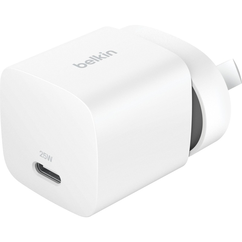 Belkin BoostCharge Compact USB-C Wall Charger 25W (White)