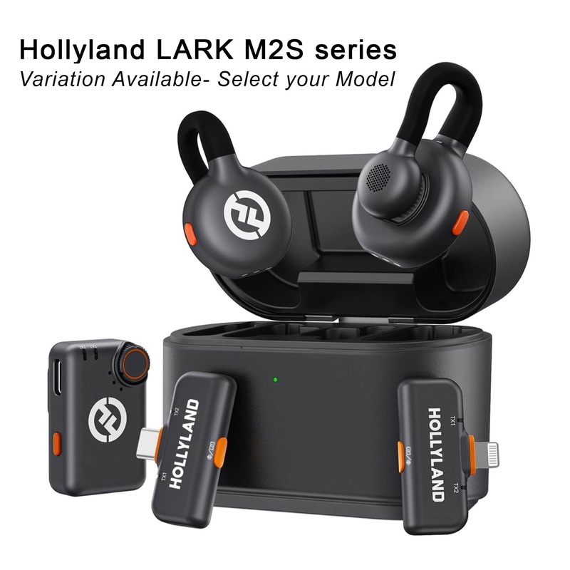 Hollyland Lark M2S Combo Wireless Lavalier Microphone for iPhone/Camera/Android Lark M2S (USB Type-C RX)