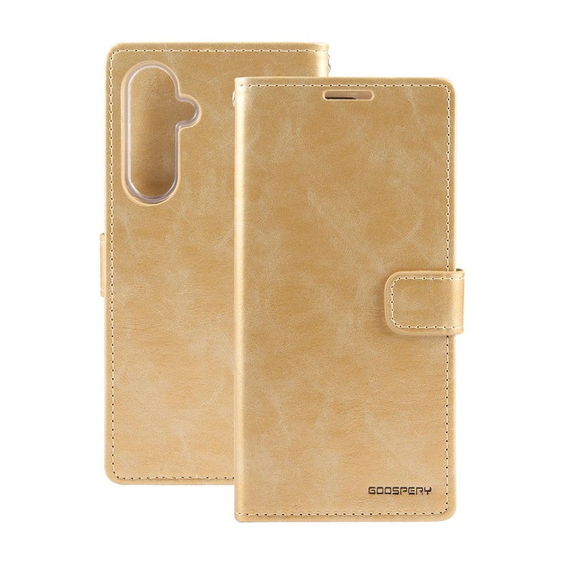 Goospery Bluemoon Diary for Galaxy S23 FE – Gold Phonnic