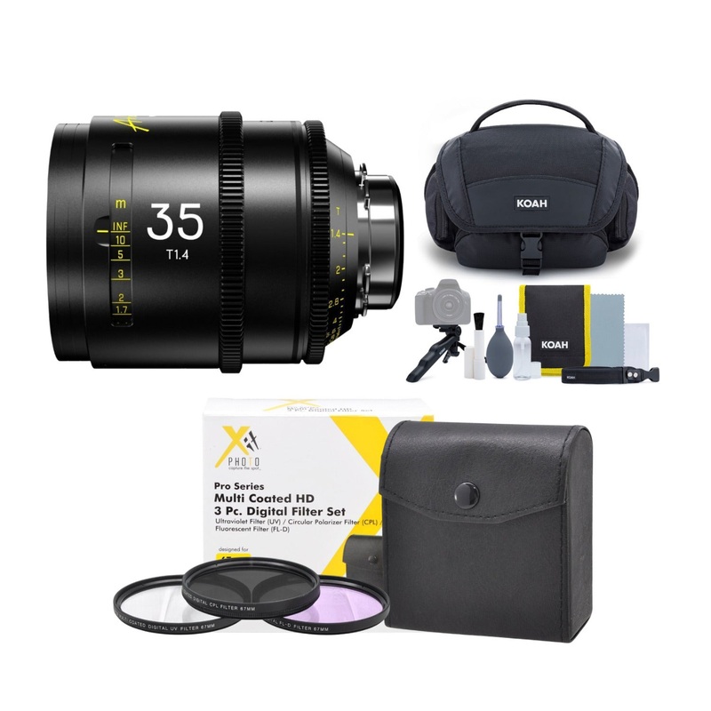 DZOFilm Arles 35mm T1.4 FF/VV Prime Cine Lens (ARRI PL) Bundle