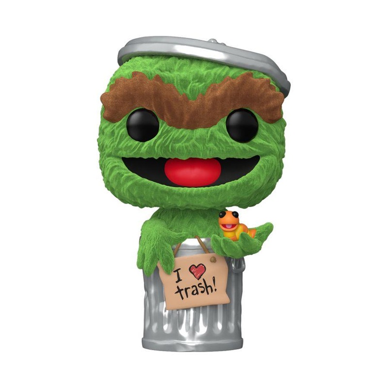 Sesame Street – Oscar the Grouch Flocked Pop! Vinyl