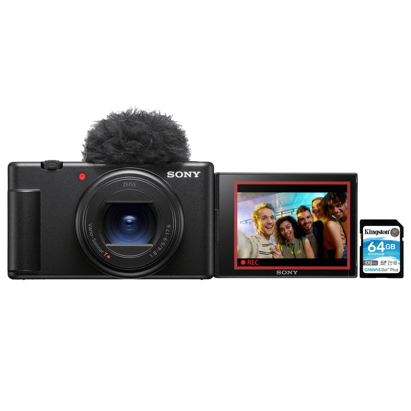 Sony ZV-1 II Vlog Camera for Content Creators and Vloggers (Black) bundle