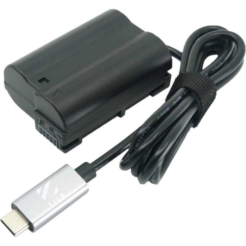 ZILR USB-C to Nikon EN-EL15 Dummy Battery Cable
