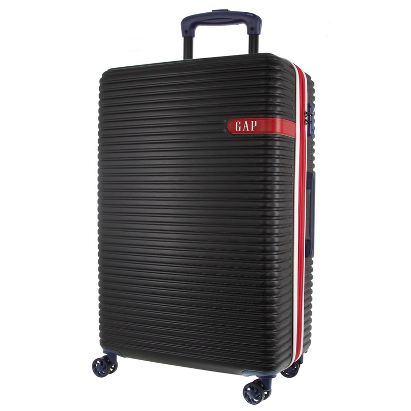 GAP Hard-Shell 4-Wheel Suitcase TSA Lock Medium Luggage 67cm Black Orquestra