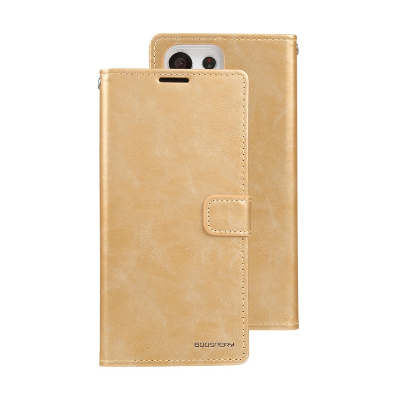 Goospery Bluemoon Diary for Samsung Galaxy S24 Ultra – Gold Phonnic