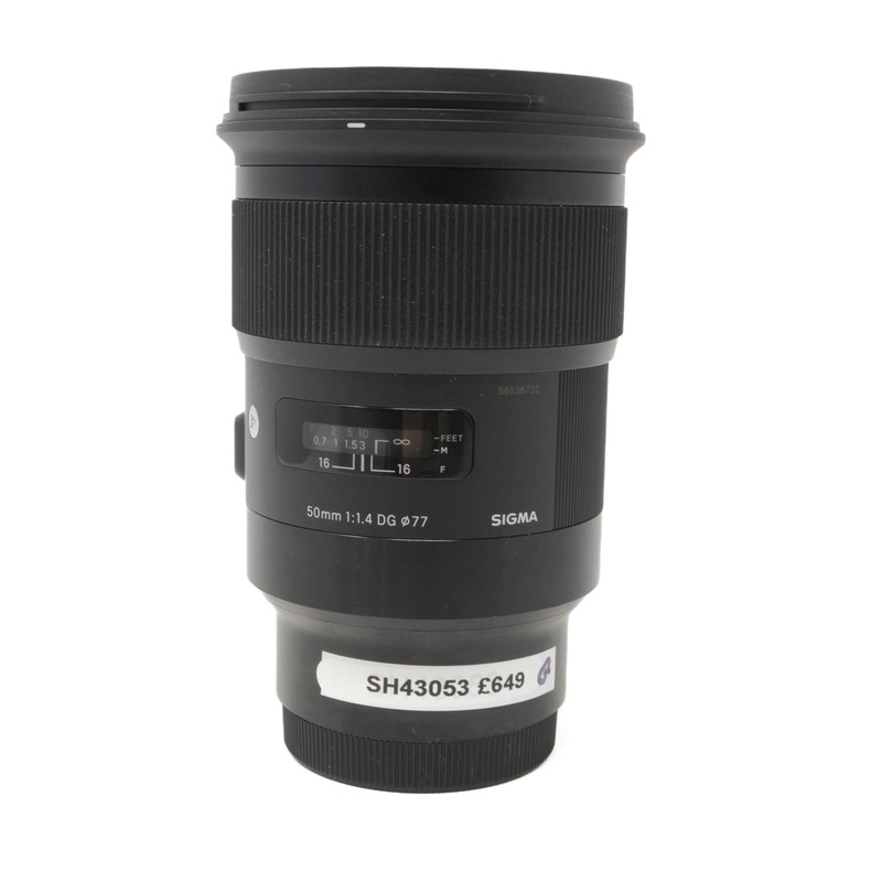 Used Sigma 50mm F/1.4 DG ART lens in Sony E-Mount – Boxed (SH43053)
