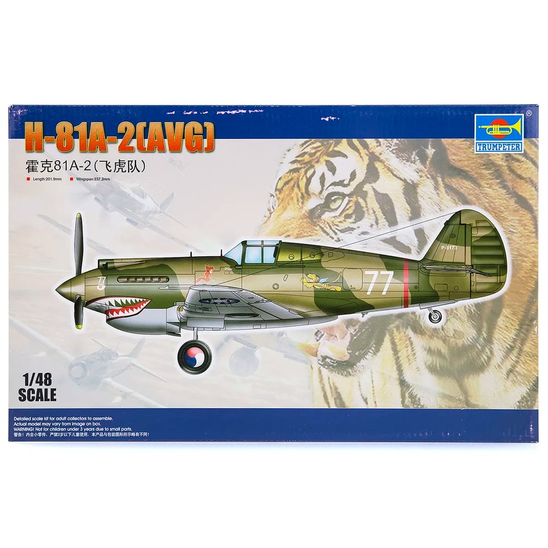 Trumpeter 1/48 H-81A-2 (AVG) Fighter Scaled Plastic Model Kit Hobbies Direct