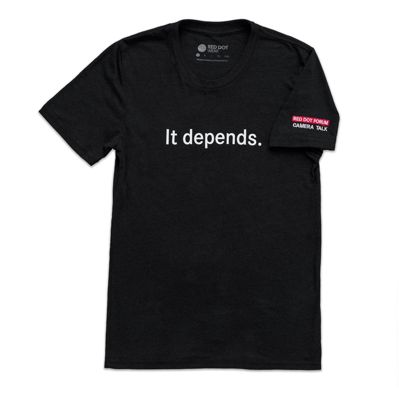 “It Depends” Red Dot Forum Camera Talk Tee Small
