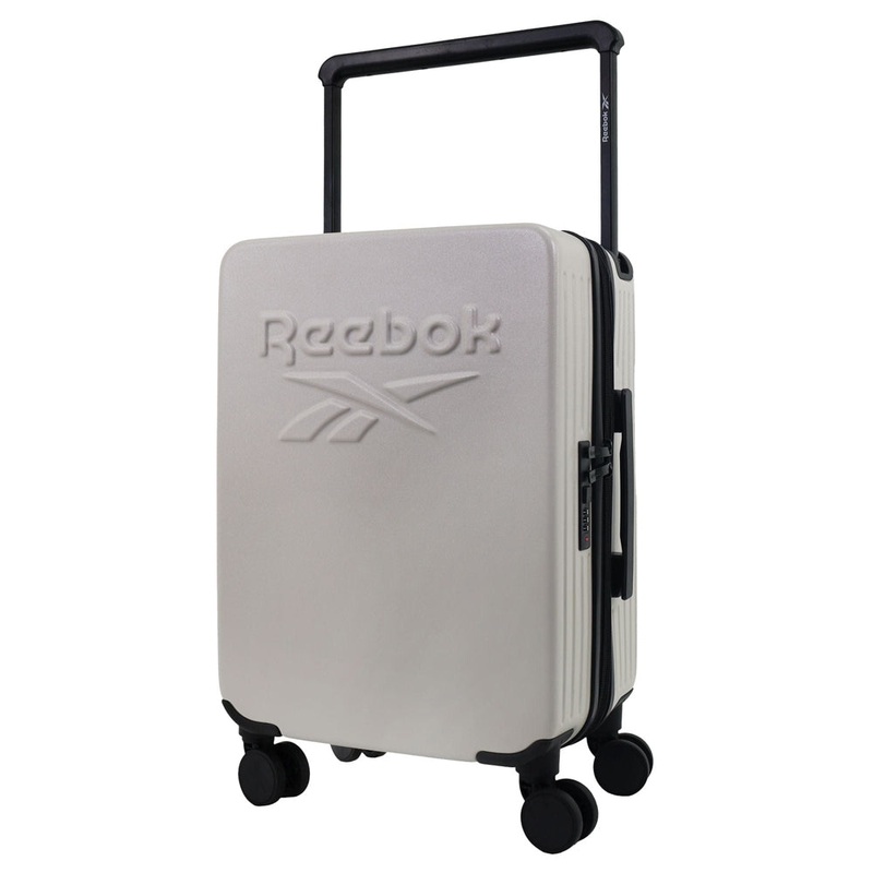 Reebok Expedition Cabin Hard-Shell Suitcase Travel Luggage 54cm White Orquestra
