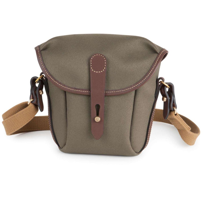 Billingham Galbin 8 Binocular Case –  Sage FibreNyte / Chocolate Leather