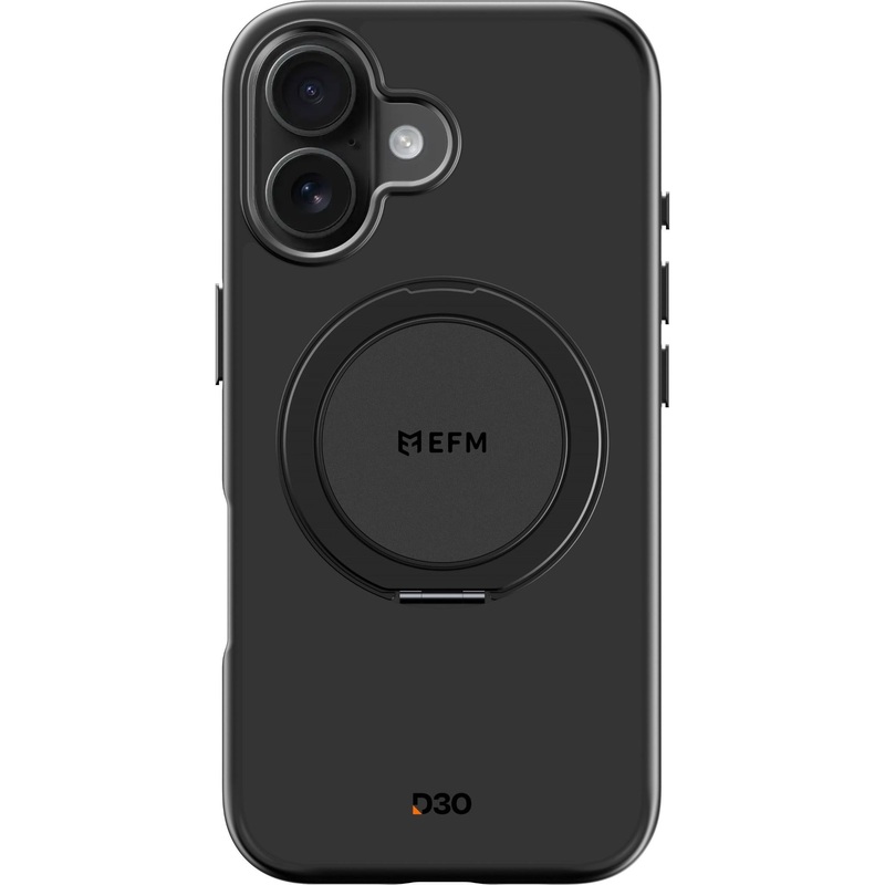 EFM Alta Case with D3O Bio for iPhone 16 (Black)