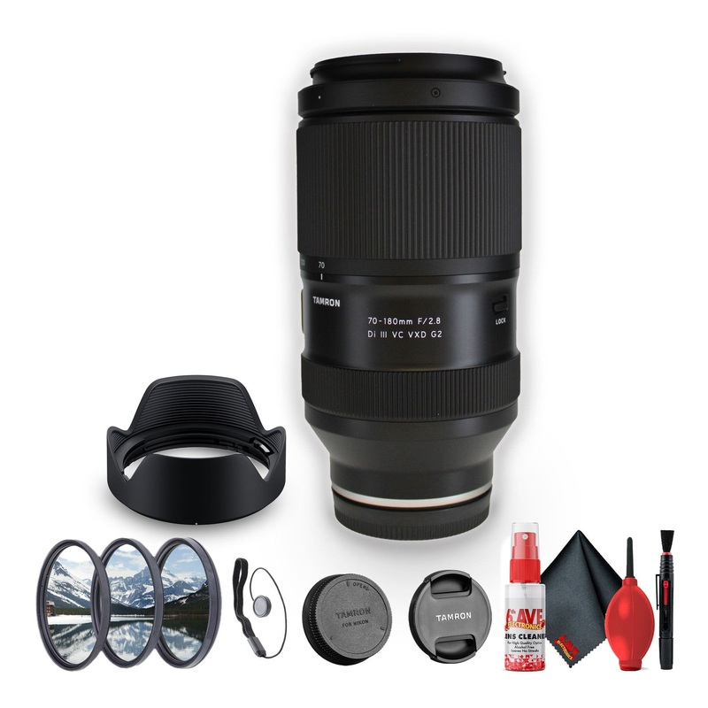 Tamron 70-180mm f/2.8 Di III VC VXD G2 Lens For (Sony E) Mirrorless Cameras – Bundle