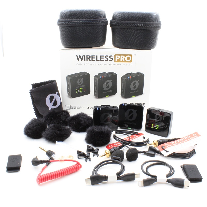 * OPEN BOX EXCELLENT * RODE Wireless PRO 2-Person Clip-On Wireless Microphone System/Recorder with Lavaliers (2.4 GHz)