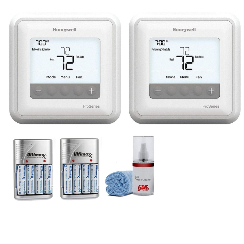 Honeywell TH4110U2005/U T4 Pro Programmable Thermostat – 2 Pack Kit with Batteries