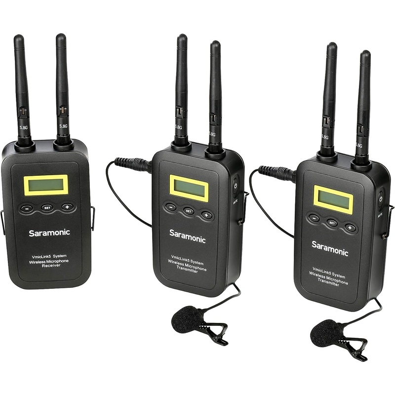 Saramonic VmicLink5 TX+TX+RX Wireless Microphone System