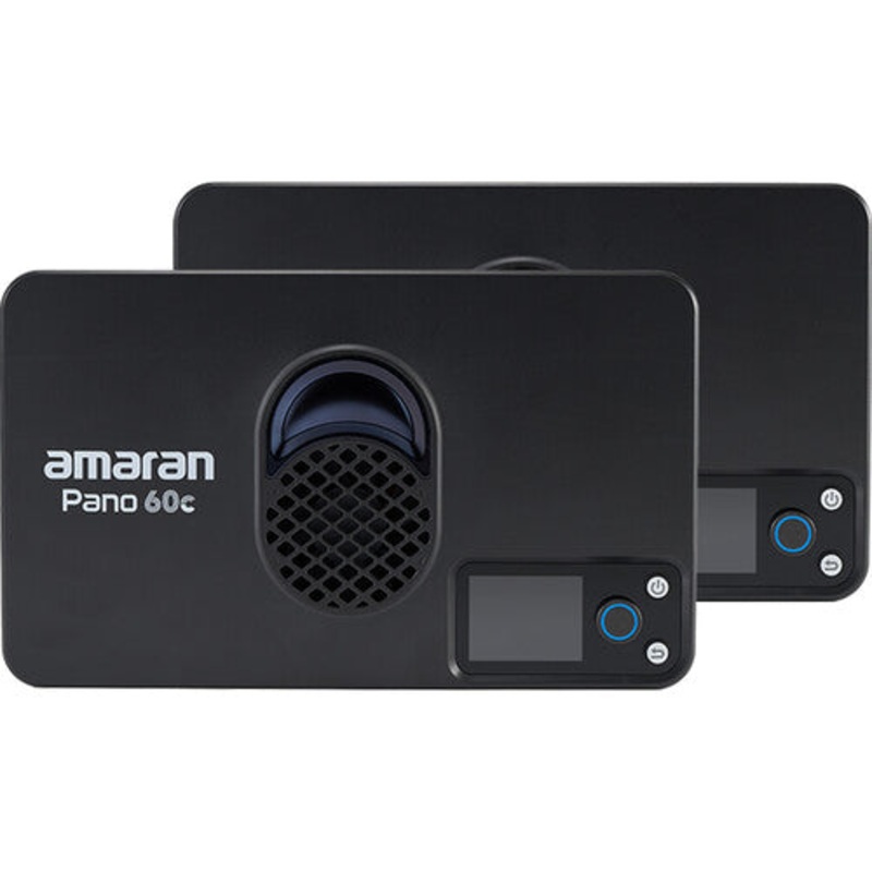 amaran Pano 60c RGB COB Mobile Light Panel (2-Light Kit, Charcoal)