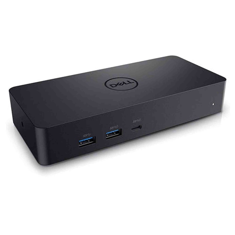 Dell Universal Dock – D6000S, Equipped with USB-C/USB-A PowerShare Options, Connect Upto Three 4K Displays, LED Indicator, Black