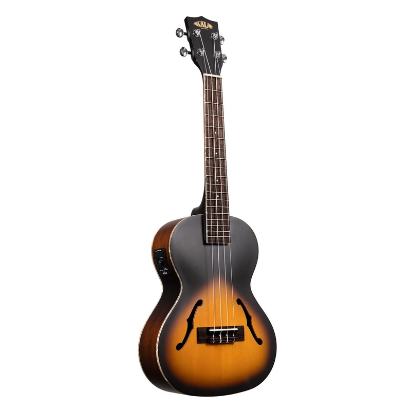 Kala Tobacco Burst Satin Archtop Tenor Ukulele with EQ with Built-In Tuner (KA-JTE/2TS)