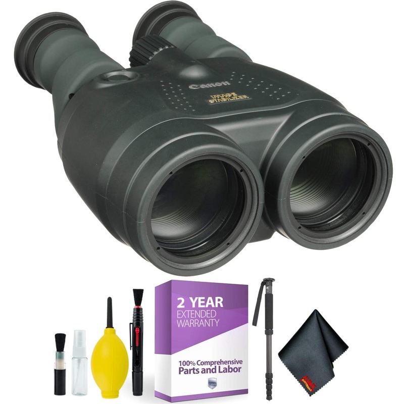 Canon 15×50 is All-Weather Image Stabilized Binocular + Cleaning Kit + 2 Year Extended Warranty Bundle