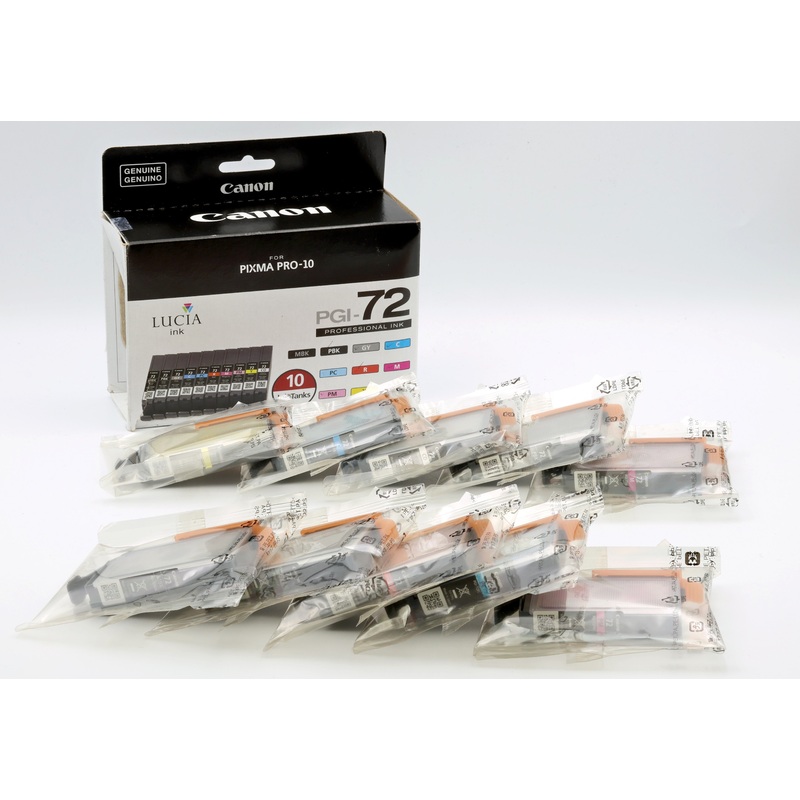 * AS IS * Canon LUCIA PGI-72 10-Color Ink Tank Value Pack for PIXMA PRO-10 Printer