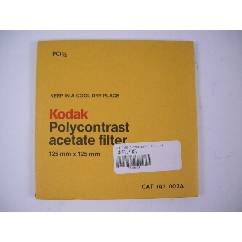 “BRAND NEW Kodak Polycontrast Acetate filter PC1 1/2 143 0024