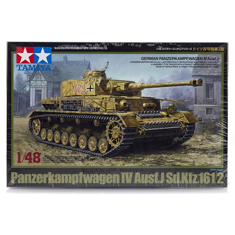 Tamiya 1/48 German Panzerkampfwagen IV Ausf. J (Sd.Kfz. 161/2) Tank Scaled Plastic Model Kit Hobbies Direct