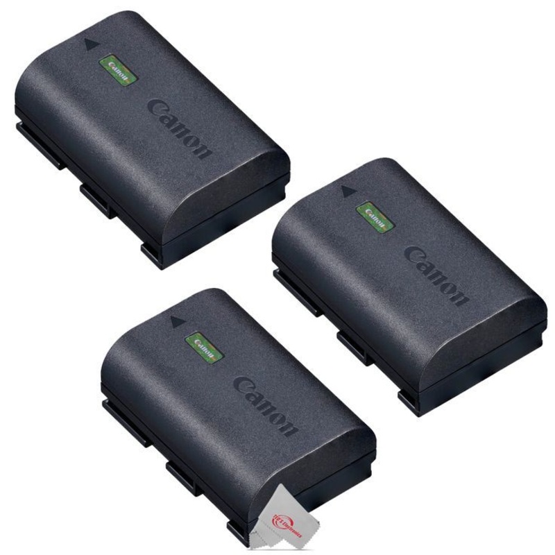 3x Canon LP-E6NH Lithium – Ion Battery (7.2V, 2130mAh)