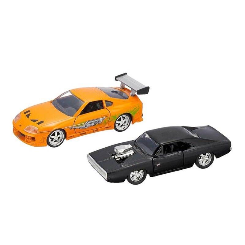 Jada 1:32 Scale Fast & Furious Dodge Charger R/T & Toyota Supra Diecast Model Car Above Toys