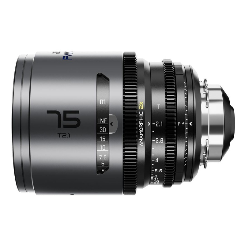DZOFilm Pavo 75mm T2.1 2x Anamorphic Lens with PL or EF Mount (Space Gray and Black)