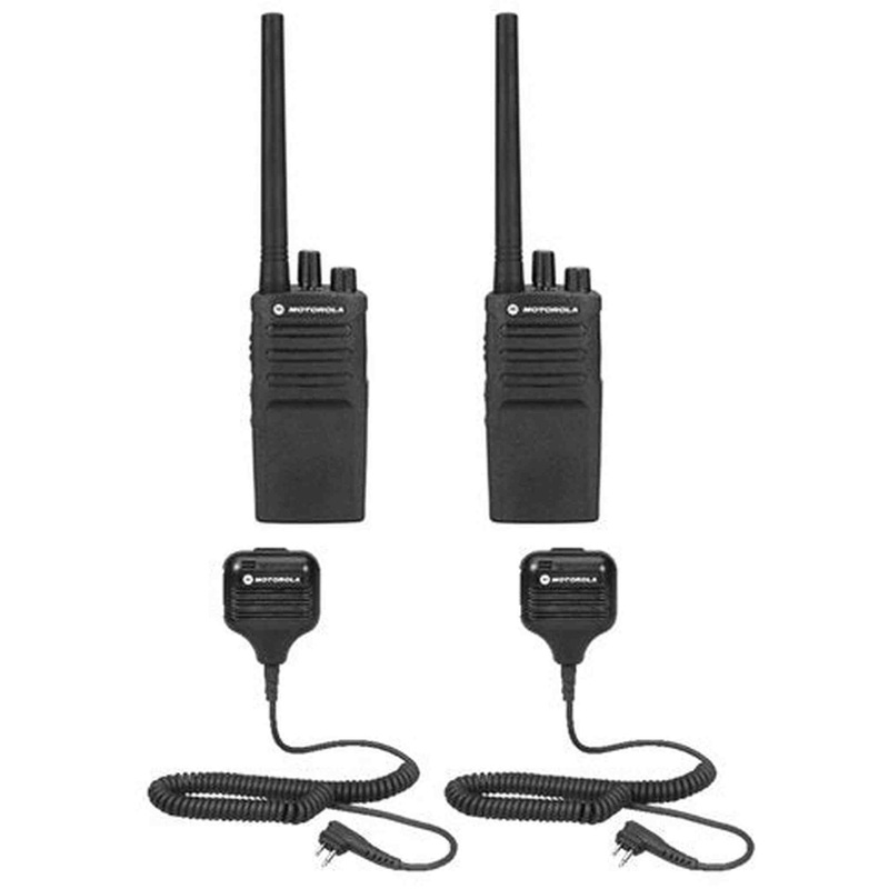 2 Pack Motorola RMV2080 Radios with Speaker Mics