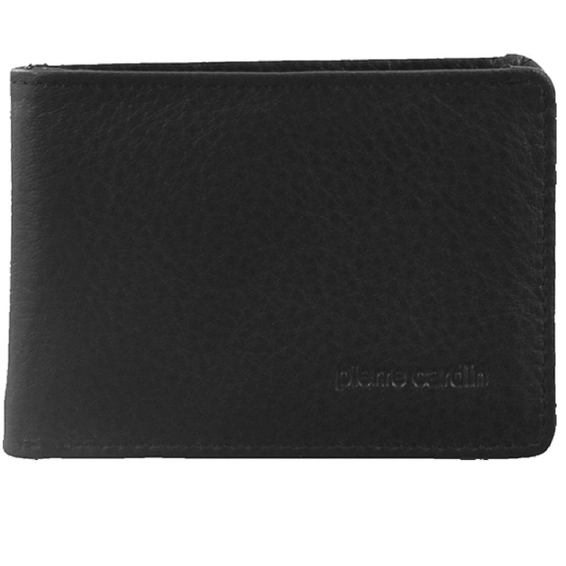 Pierre Cardin Men’s Italian Leather Bi-Fold RFID Protected Wallet (Black) Orquestra
