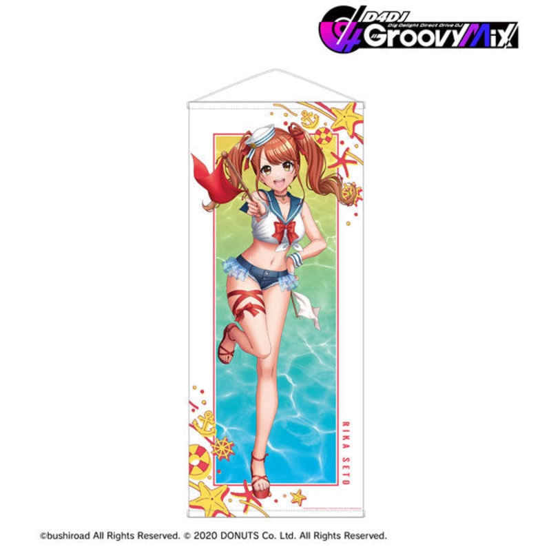 D4DJ Groovy Mix New Illustration Seto Rika Marine Sailor ver. Life-size Wall Scroll