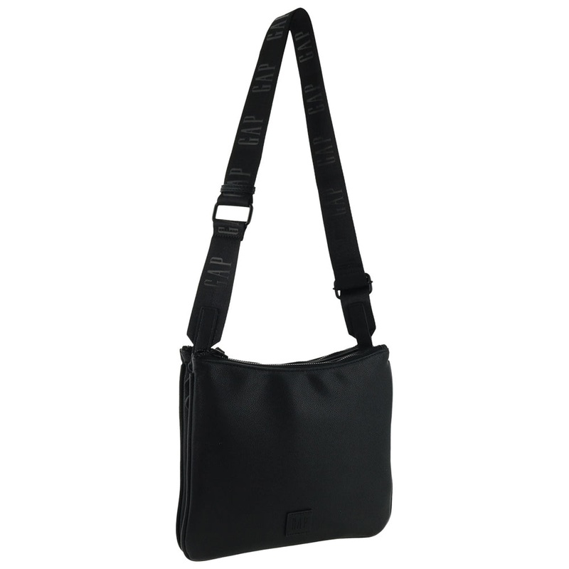 GAP Women’s Vegan Leather Classy Shoulder Crossbody Bag w/ Zipped Pocket Black Orquestra