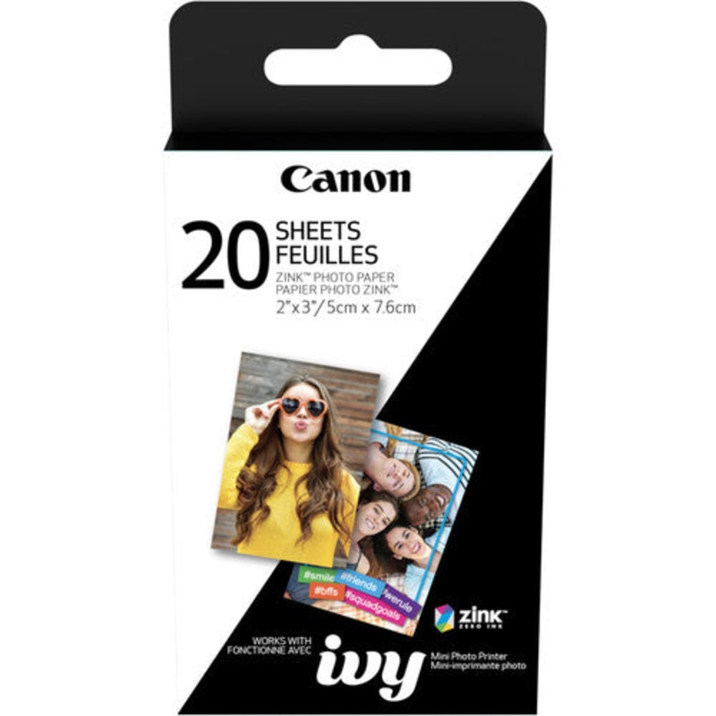 Canon 2 x 3″ ZINK Photo Paper Pack (20 Sheets)