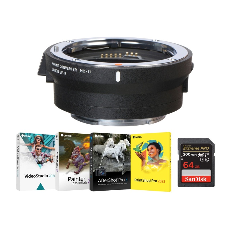 Sigma MC-11 Lens Mount Converter (Canon EF to Sony E-Mount) Bundle