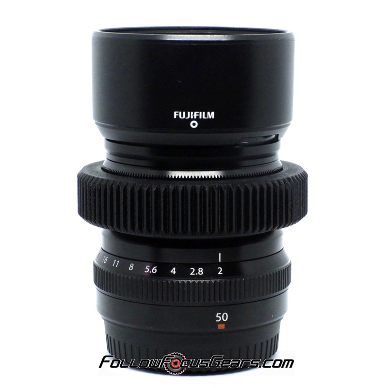 Seamless Follow Focus Gear for Fujinon Super EBC XF 50mm f2 R WR ASPH Lens Black None