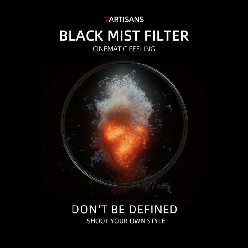 1/2 1/4 1/8 BLACK MIST FILTER (46mm-82mm) 43mm 1/2