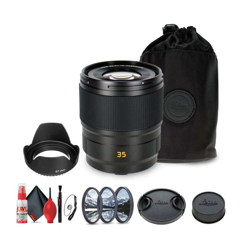 Leica Summicron-SL 35mm f/2 ASPH. Lens (L-Mount) + Lens Filter Kit + Cleaning Kit + More