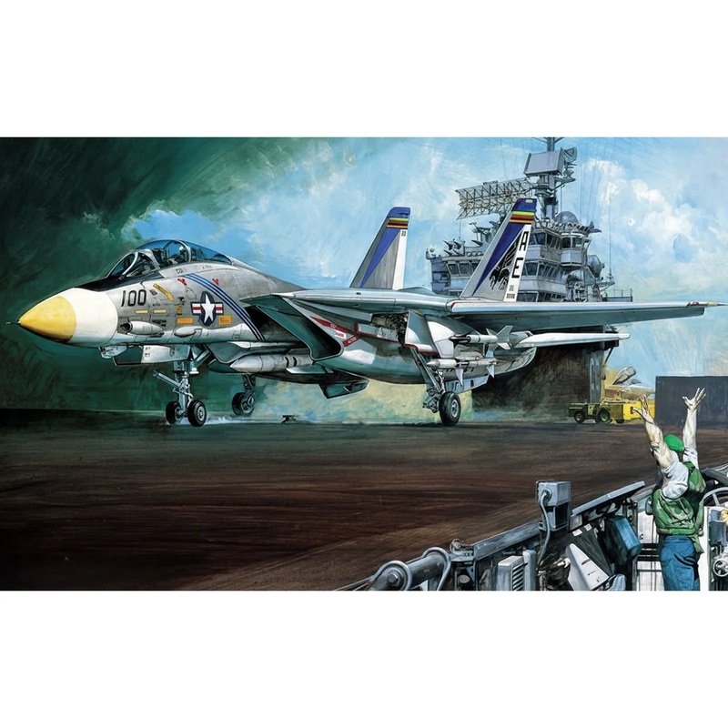 Academy 1/48 USN F-14A Tomcat Jet Fighter Scaled Plastic Model Kit Hobbies Direct