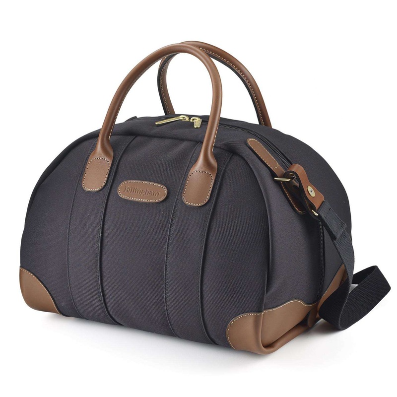 Billingham Overnighter – Black FibreNyte / Tan leather (Olive Lining)